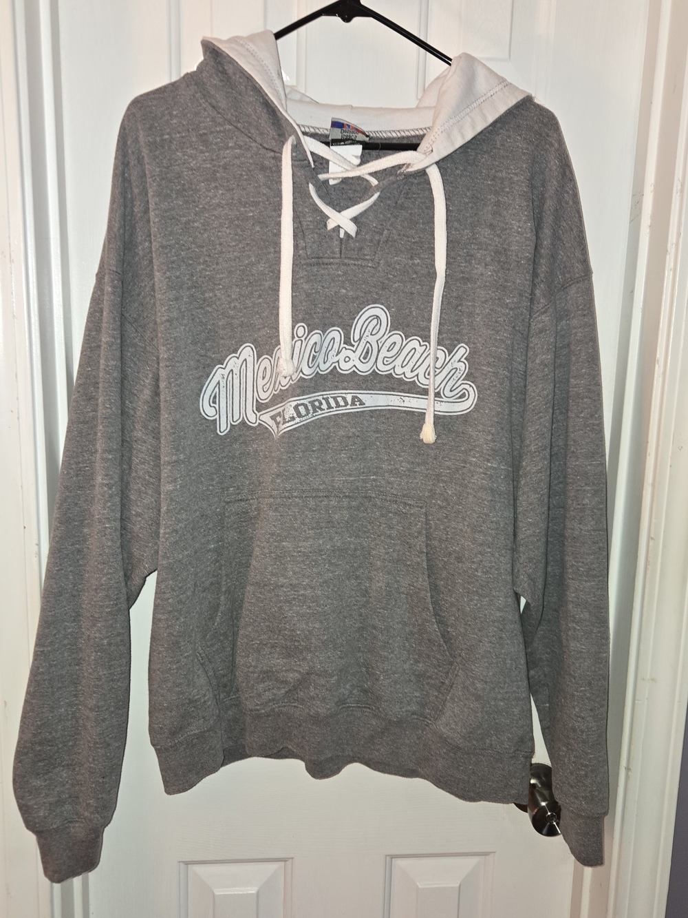 Mexico Beach Florida Gray Hooded Pullover Sweatshirt